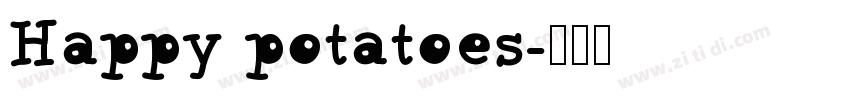 Happy potatoes字体转换